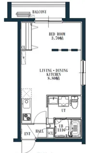 quador桜並木 (クアドールサクラナミキ【5階】の間取り