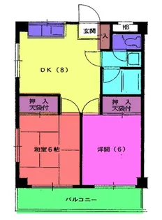 キャッスル境南【2階】の間取り