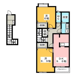 エルシオン【2階】の間取り