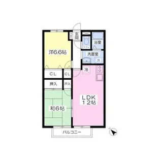 パセオミレニアム【2階】の間取り