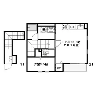 プランドールK【2階】の間取り