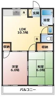 サンライズ高坂【1階】の間取り
