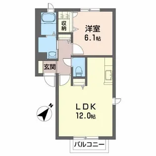 グランシードS【2階】の間取り