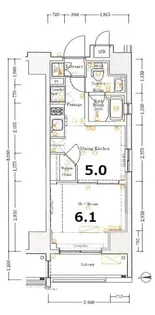 XEBEC東日暮里South【3階】の間取り