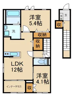 アーベルジェ音羽【2階】の間取り