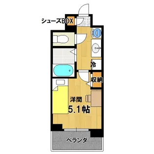 キャンパスヴィレッジ京都衣笠【3階】の間取り