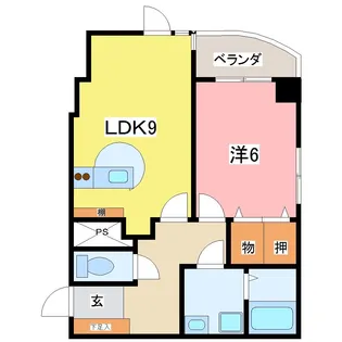 ビバリーマンション【2階】の間取り