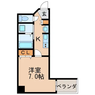 レジデンス名古屋千代田【7階】の間取り