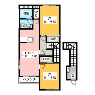 ドゥ アンジェロ【2階】の間取り
