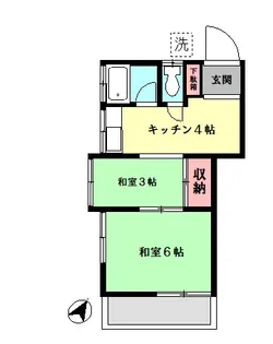 ハイム栄【2階】の間取り