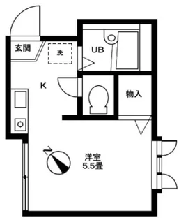 ディアス駒沢【1階】の間取り