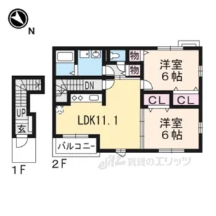グレイスフルシャンティ【1階】の間取り