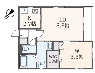 プランドール【1階】の間取り
