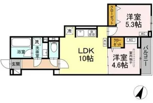 セレスティア上鷺宮II【2階】の間取り