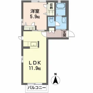 シュシュ【2階】の間取り