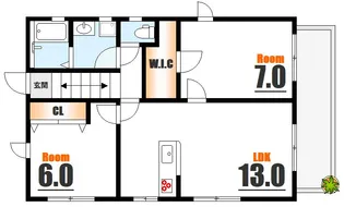 アルル【2階】の間取り