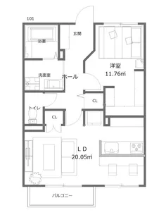 プラザ碧A【1階】の間取り