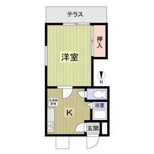 ハイム安井一番館【1階】の間取り