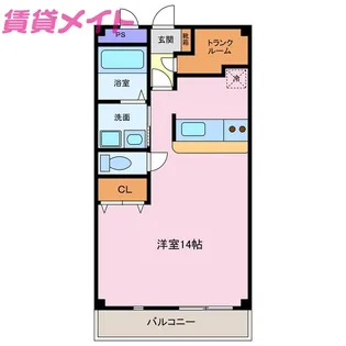 izm HINAGA B棟【2階】の間取り