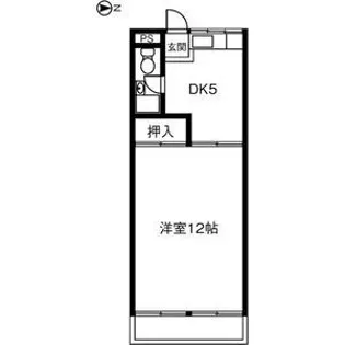 竹野ハイツ【2階】の間取り