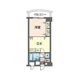 日神パレス生麦【6階】の間取り