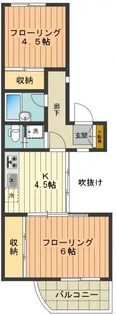 サンハイツ高尾【2階】の間取り