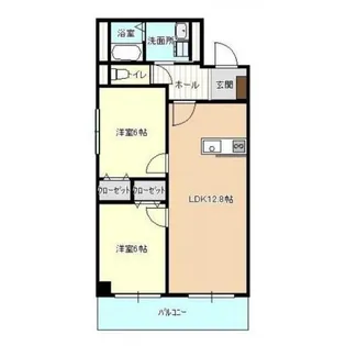 ベルフィット黒石【2階】の間取り