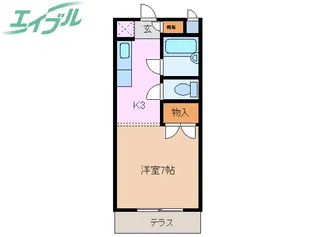 ルミエール塩浜【2階】の間取り