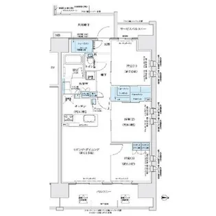 レーベン名古屋松重町GRAND AUBE【2階】の間取り