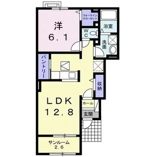 メゾン ファミリエ【1階】の間取り