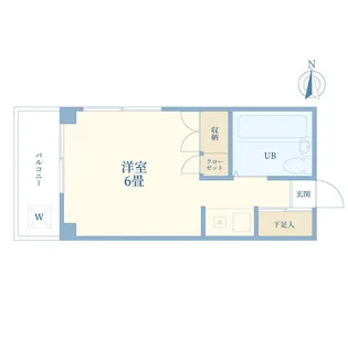 ハイム山口【1階】の間取り