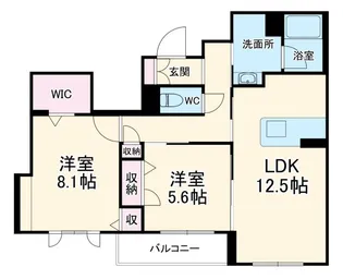 グランディア古川【2階】の間取り