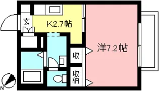 向陽館【2階】の間取り