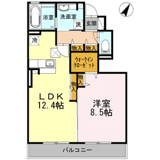 アゼリアコート 3【1階】の間取り
