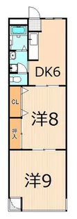 五反野コーポ【3階】の間取り