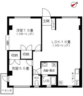 プラザ井の頭【3階】の間取り