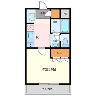Comodo Mihama【2階】の間取り