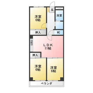 アルカサール武蔵野【2階】の間取り