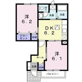 アルコ・バレーノ【1階】の間取り