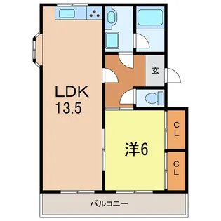 シェリールA棟【2階】の間取り