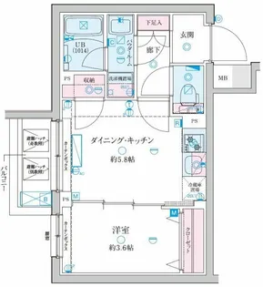 GENOVIA京成立石V【3階】の間取り