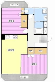 ブライティ西伊場【2階】の間取り