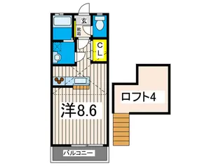 DAIYU-六番館【3階】の間取り