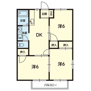 まりんハイツI【1階】の間取り