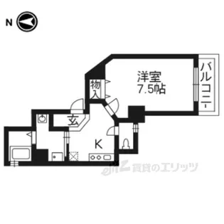 ラパス高辻【2階】の間取り