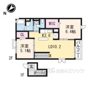 シーダーエース【4階】の間取り