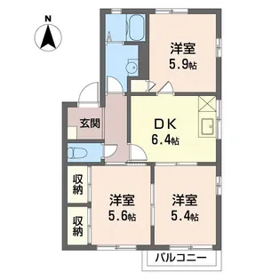 T.TOWNリヴェール【2階】の間取り