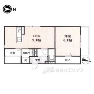 KITAOJIRESIDENCE【3階】の間取り