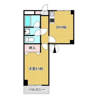 グランプラス五本木【2階】の間取り