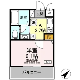 アーバンフォート横浜【5階】の間取り